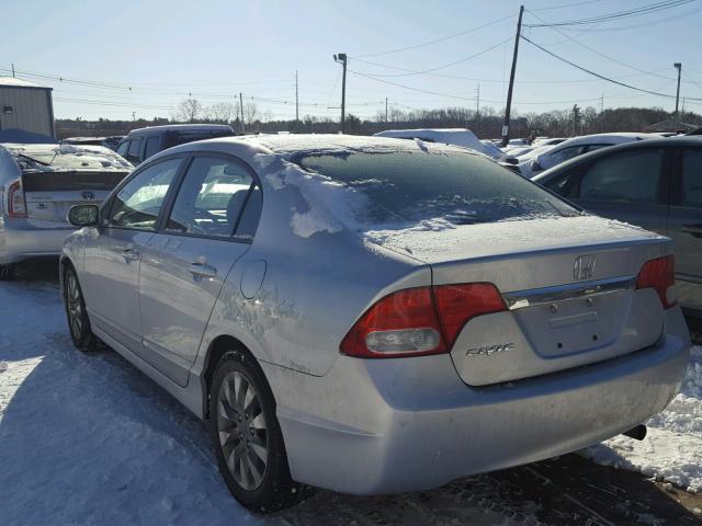 19XFA1F92AE037546 - 2010 HONDA CIVIC EXL SILVER photo 3