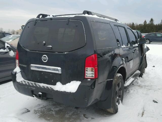 5N1AR18WX5C779398 - 2005 NISSAN PATHFINDER BLACK photo 4