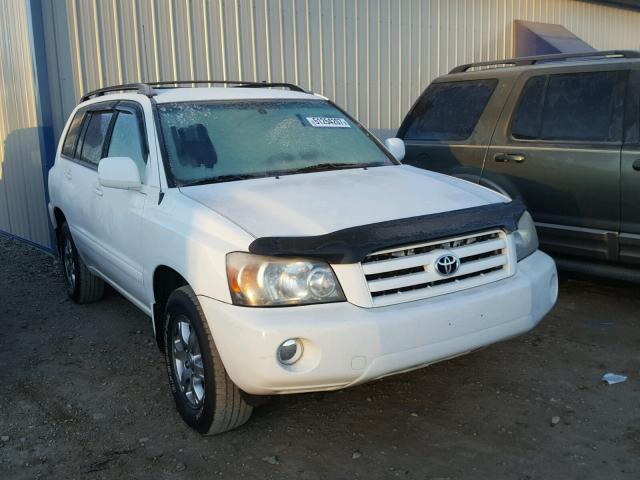 JTEDP21A840038111 - 2004 TOYOTA HIGHLANDER WHITE photo 1