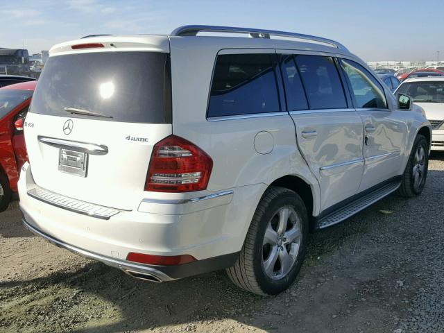 4JGBF7BE9BA663729 - 2011 MERCEDES-BENZ GL 450 4MA WHITE photo 4