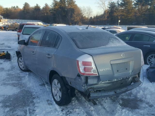 3N1AB61E78L738827 - 2008 NISSAN SENTRA 2.0 GRAY photo 3