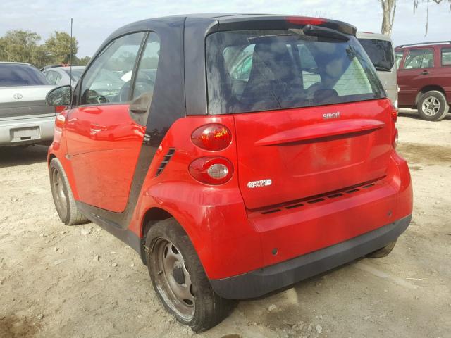 WMEEJ3BA5CK578454 - 2012 SMART FORTWO PUR RED photo 3