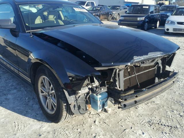 1ZVFT80N555179980 - 2005 FORD MUSTANG BLACK photo 9