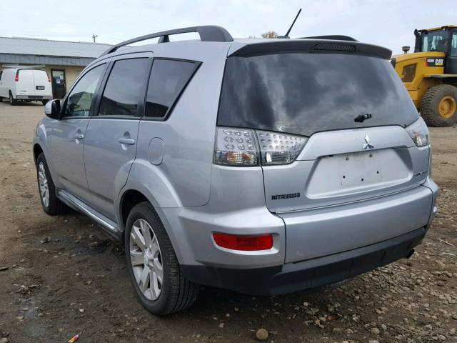 JA4AS3AW0AZ005564 - 2010 MITSUBISHI OUTLANDER SILVER photo 3