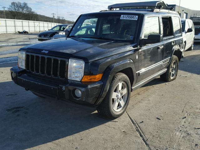 1J8HG48N46C125136 - 2006 JEEP COMMANDER BLACK photo 2