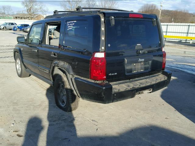 1J8HG48N46C125136 - 2006 JEEP COMMANDER BLACK photo 3