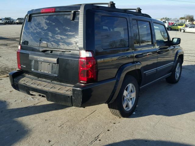1J8HG48N46C125136 - 2006 JEEP COMMANDER BLACK photo 4