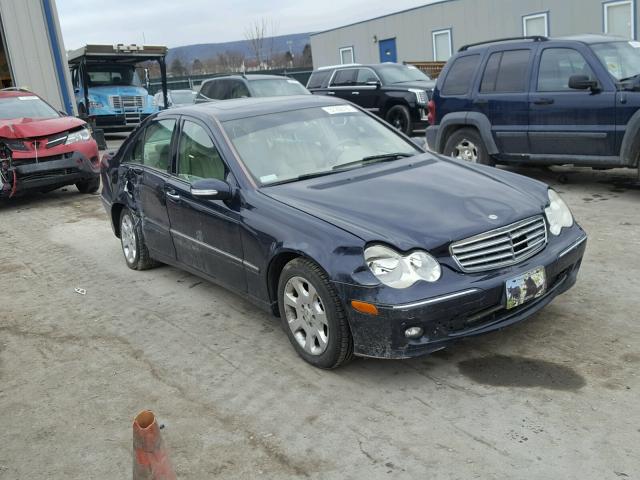 WDBRF92H56F768641 - 2006 MERCEDES-BENZ C GENERATI BLUE photo 1