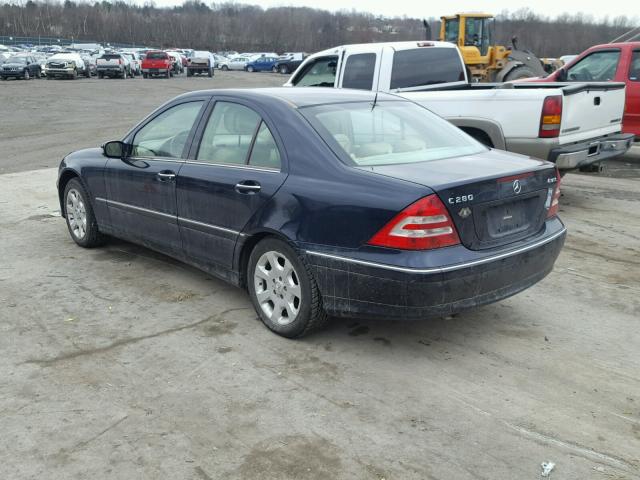 WDBRF92H56F768641 - 2006 MERCEDES-BENZ C GENERATI BLUE photo 3