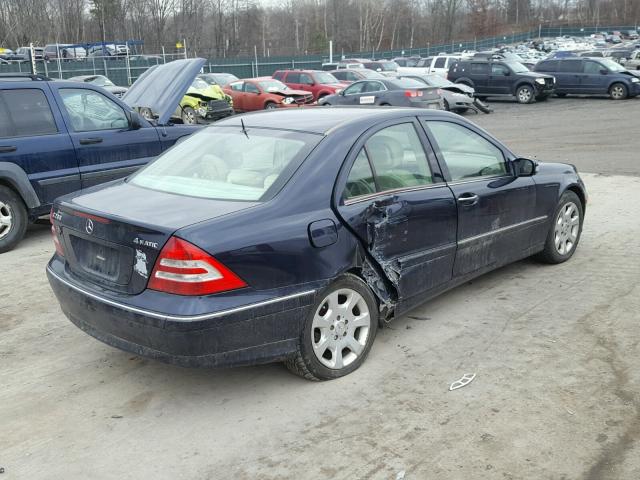 WDBRF92H56F768641 - 2006 MERCEDES-BENZ C GENERATI BLUE photo 4