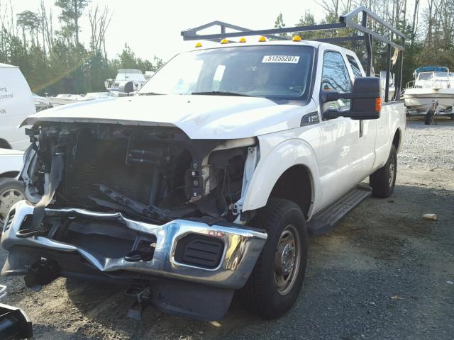 1FT7X2B64DEA05881 - 2013 FORD F250 SUPER WHITE photo 2