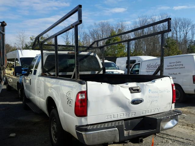 1FT7X2B64DEA05881 - 2013 FORD F250 SUPER WHITE photo 3