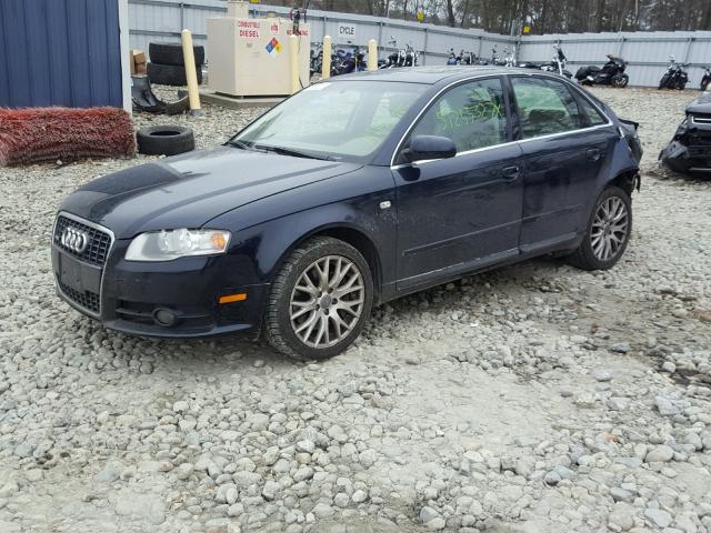 WAUDF78E18A168449 - 2008 AUDI A4 2.0T QU BLUE photo 2