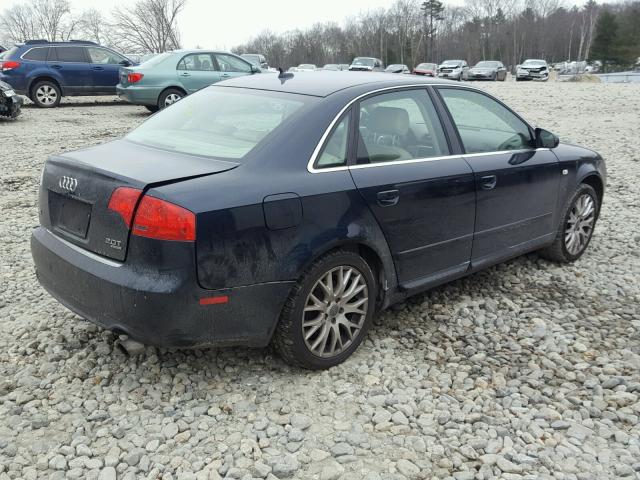 WAUDF78E18A168449 - 2008 AUDI A4 2.0T QU BLUE photo 4