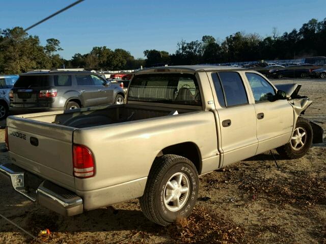 1B7GL2AX3YS652785 - 2000 DODGE DAKOTA QUA SILVER photo 4