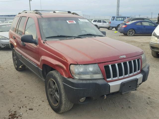 1J4GW48SX4C181441 - 2004 JEEP GRAND CHER MAROON photo 1