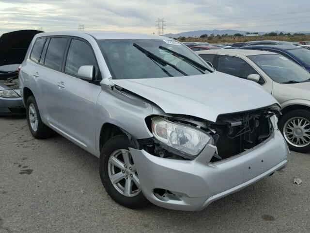 5TDZA3EH2AS001847 - 2010 TOYOTA HIGHLANDER SILVER photo 1