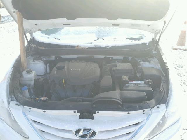 5NPEB4AC7CH407028 - 2012 HYUNDAI SONATA GLS WHITE photo 7