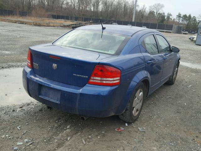 1B3LC46BX9N561179 - 2009 DODGE AVENGER SE BLUE photo 4