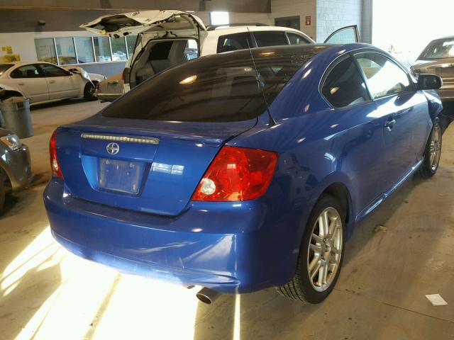 JTKDE167X60134965 - 2006 TOYOTA SCION TC BLUE photo 4