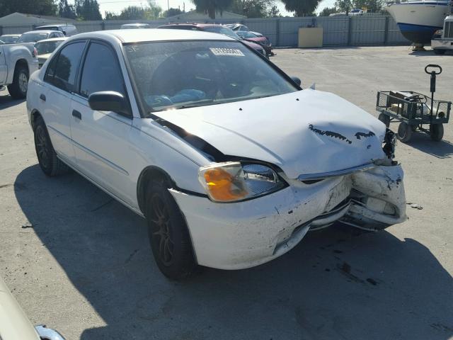 2HGES16571H569869 - 2001 HONDA CIVIC LX WHITE photo 1