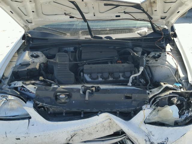 2HGES16571H569869 - 2001 HONDA CIVIC LX WHITE photo 7