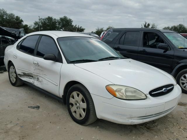 1FAFP52UX2A141230 - 2002 FORD TAURUS LX WHITE photo 1