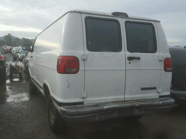 2B7JB21Z01K510243 - 2001 DODGE RAM VAN B2 WHITE photo 3