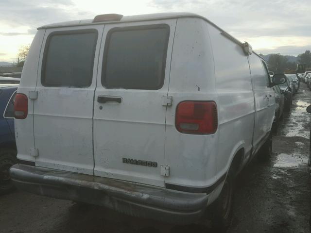 2B7JB21Z01K510243 - 2001 DODGE RAM VAN B2 WHITE photo 4