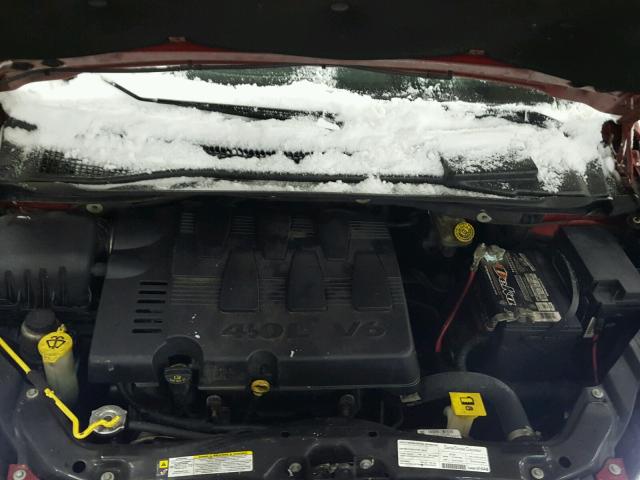 2A8HR64X58R143233 - 2008 CHRYSLER TOWN & COU Tünd qırmızı foto 7