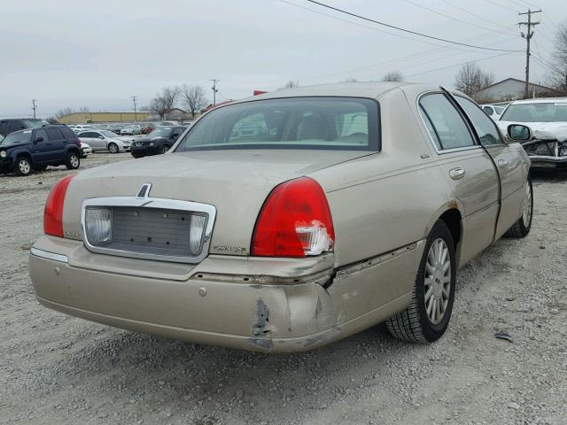 1LNHM81W85Y643290 - 2005 LINCOLN TOWN CAR S GOLD photo 4