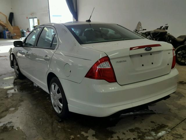 3FAHP0HA4AR122900 - 2010 FORD FUSION SE WHITE photo 3