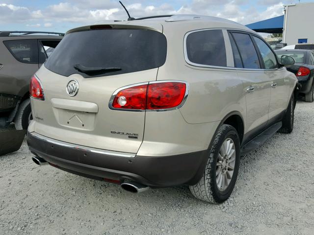 5GAER23D09J100937 - 2009 BUICK ENCLAVE CX GOLD photo 4