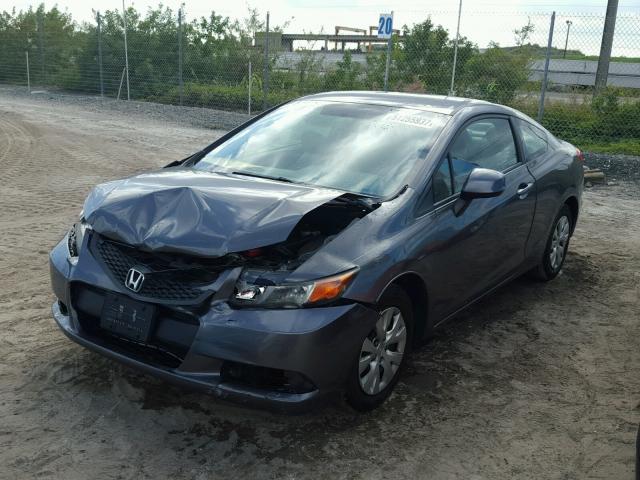 2HGFG3B53CH560712 - 2012 HONDA CIVIC LX GRAY photo 2