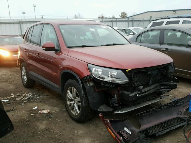 WVGAV3AX6DW113260 - 2013 VOLKSWAGEN TIGUAN S RED photo 1