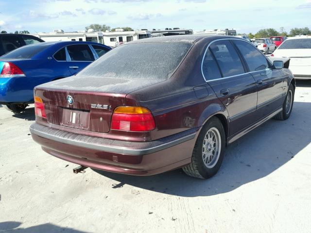 WBADD6327VBW08127 - 1997 BMW 528 I AUTO MAROON photo 4