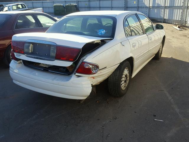 1G4HP54K41U162954 - 2001 BUICK LESABRE CU WHITE photo 4