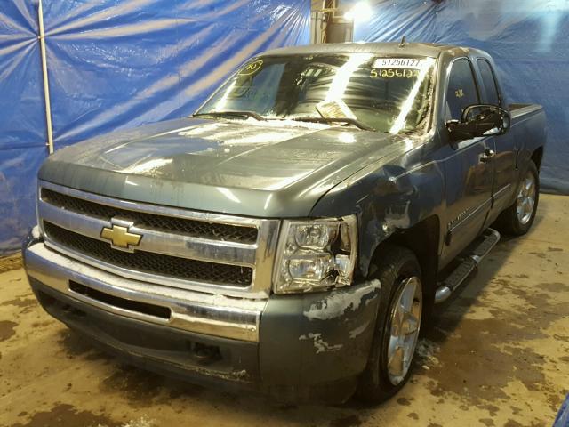 2GCEK290X91118900 - 2009 CHEVROLET SILVERADO BLUE photo 2