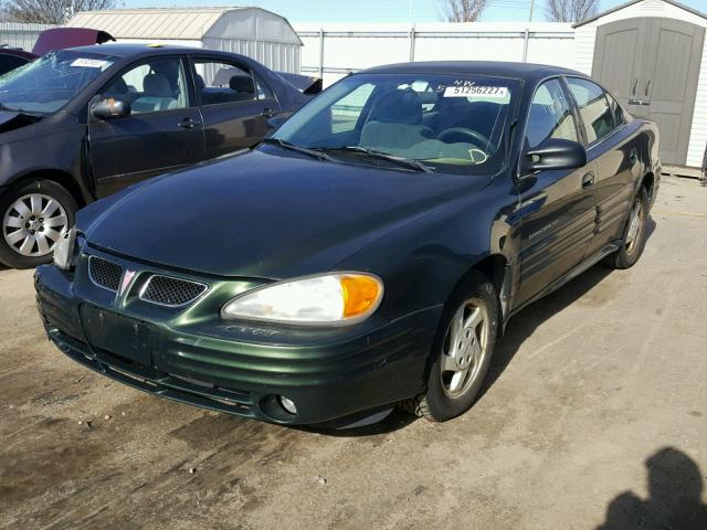 1G2NF52T6YC545143 - 2000 PONTIAC GRAND AM S GREEN photo 2
