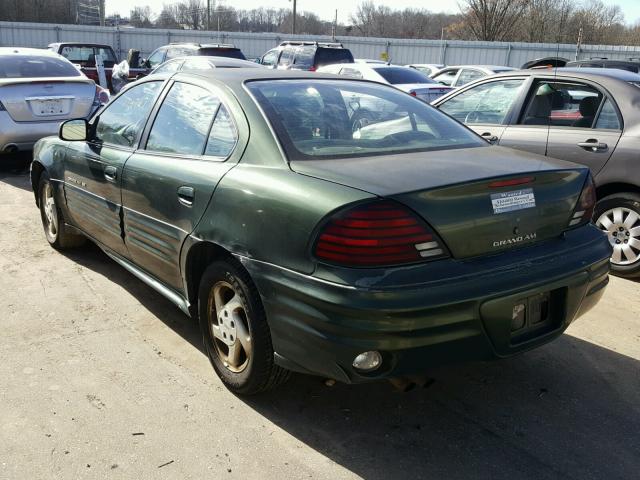 1G2NF52T6YC545143 - 2000 PONTIAC GRAND AM S GREEN photo 3