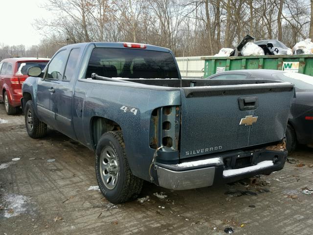 1GCEK19C97E586584 - 2007 CHEVROLET SILVERADO BLUE photo 3