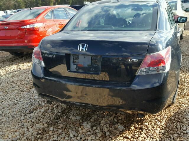 1HGCP36828A003383 - 2008 HONDA ACCORD EXL BLACK photo 9