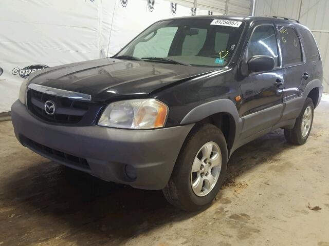 4F2YU07191KM59507 - 2001 MAZDA TRIBUTE DX BLACK photo 2