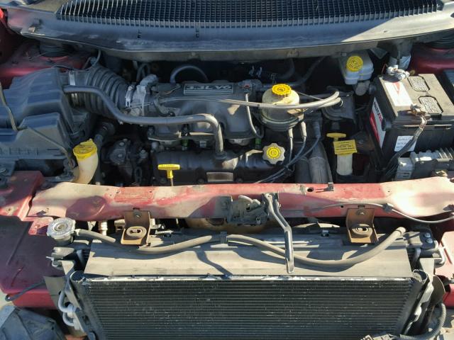 1B8GP44342B642259 - 2002 DODGE GRAND CARA RED photo 7