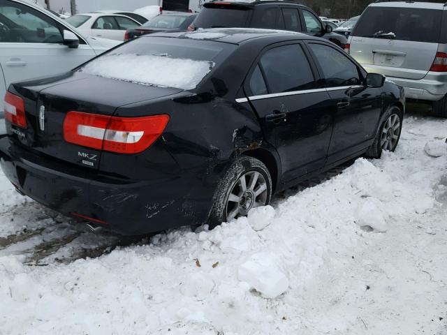 3LNHM28TX8R607564 - 2008 LINCOLN MKZ BLACK photo 4