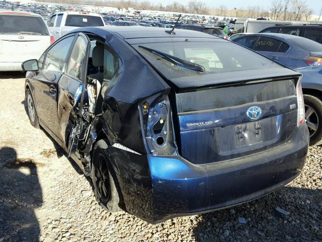 JTDKN3DU1F0430248 - 2015 TOYOTA PRIUS BLUE photo 3