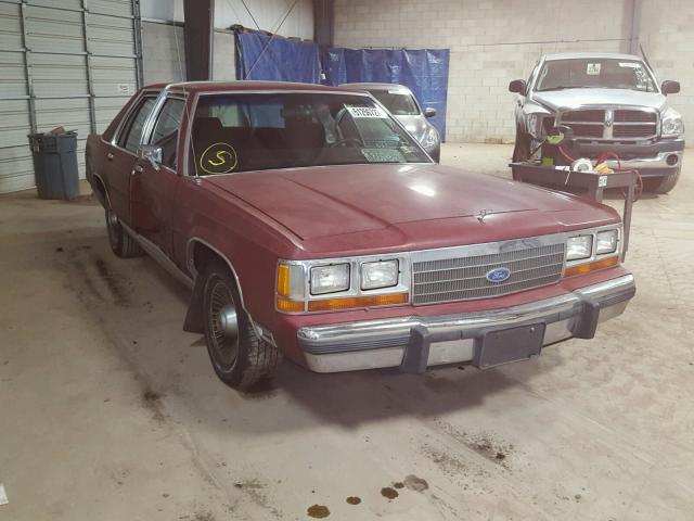 2FABP74F9KX224485 - 1989 FORD CROWN VICT BURGUNDY photo 1