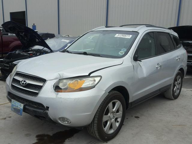 5NMSH13E27H020095 - 2007 HYUNDAI SANTA FE S SILVER photo 2