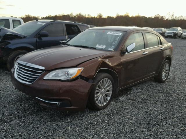 1C3CCBCG8CN184740 - 2012 CHRYSLER 200 LIMITE BURGUNDY photo 2