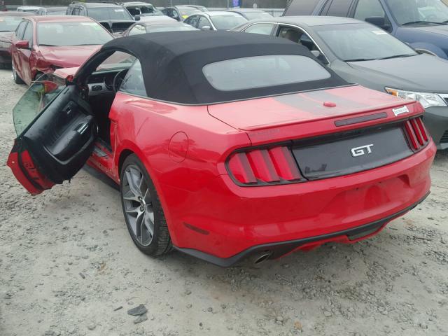 1FATP8FF9H5262767 - 2017 FORD MUSTANG GT RED photo 3